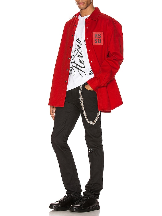 Raf Simons 4 Rings Denim Pants in Black | FWRD