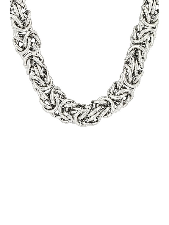 Raf Simons Cluster Chain Necklace in Silver | FWRD