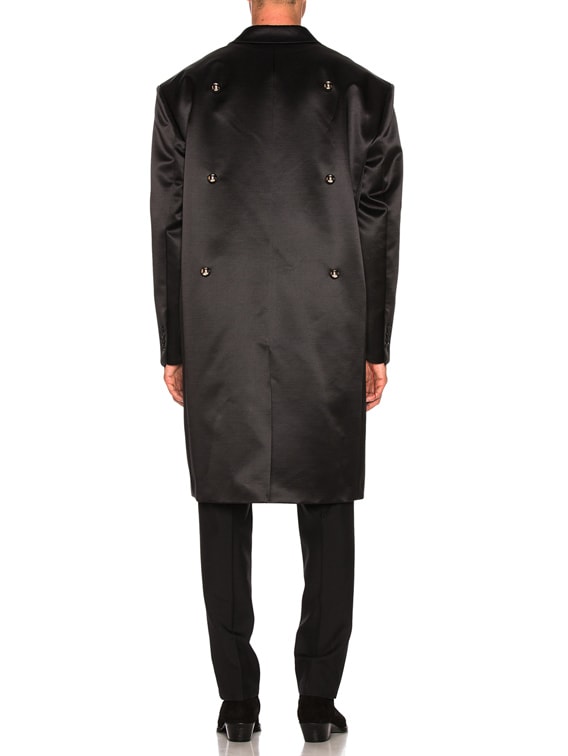 Raf Simons 6 Balls Classic Trench Coat in Black | FWRD