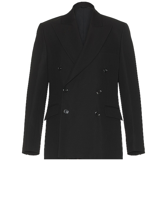 Double Brested Blazer with Peacock Lapel