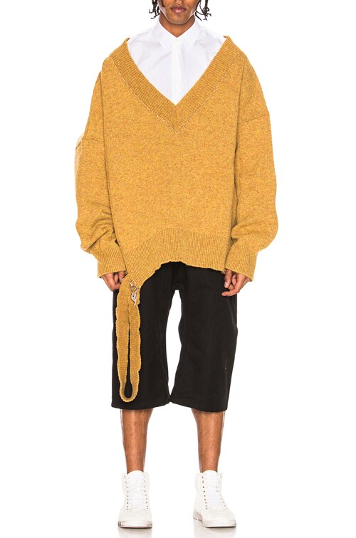 Raf Simons Elastic Short Pants in Black | FWRD