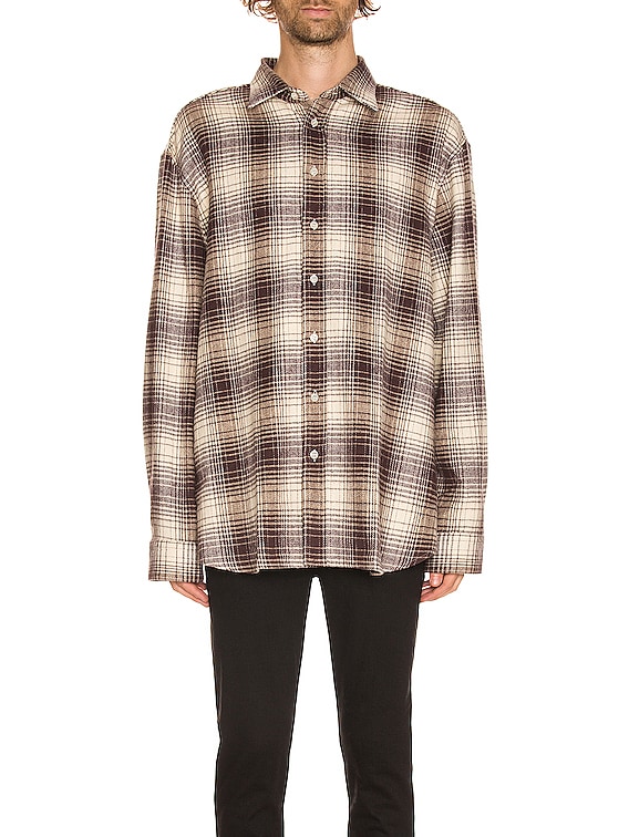Raf Simons Big Fit Shirt The Others in Brown Tabacco | FWRD