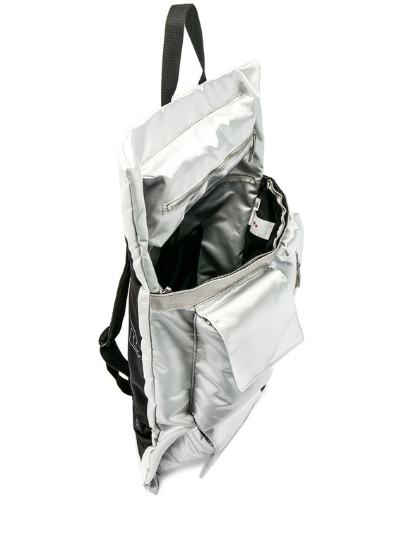 Raf Simons Eastpak Poster Backpack in Silver | FWRD
