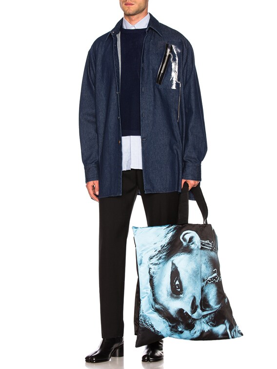 raf simons poster bag