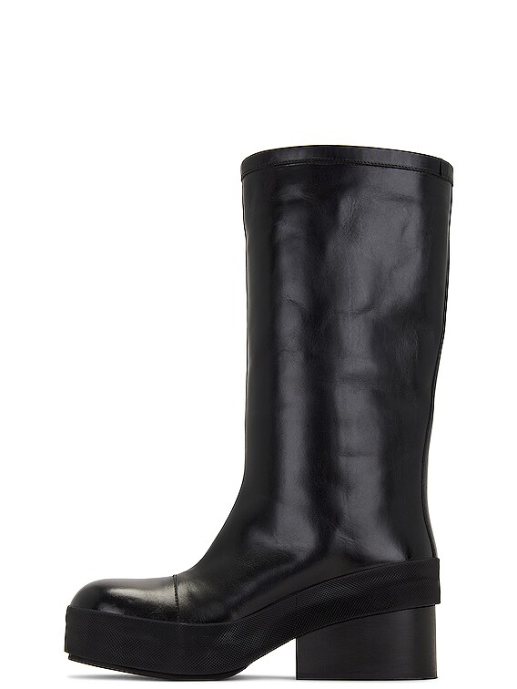 Raf Simons Block Heel Boot in Black | FWRD