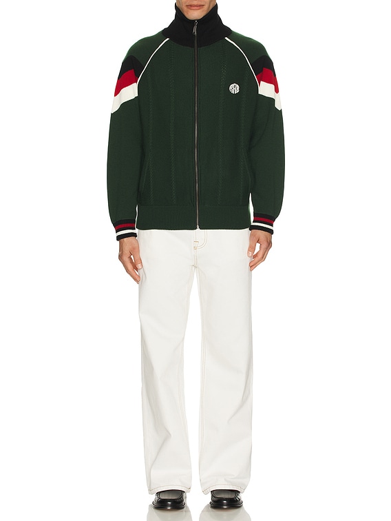 Knitted Zip Track Jacket