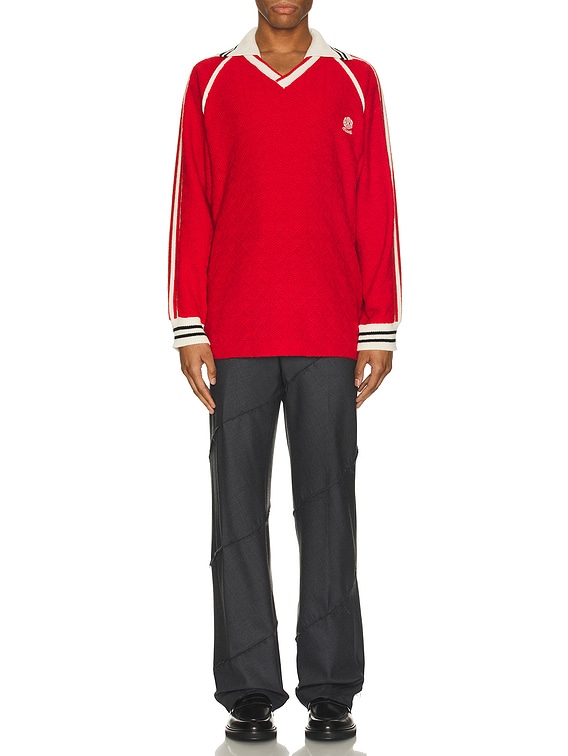 rice nine ten Knitting Classic Soccer Jersey in Red | FWRD rice nine ten Knitting Classic Soccer Jersey in Red | FWRD