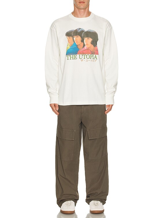 【関税込み】RICE NINE TEN オフホワイト Boys Pop Idol Tシャツ RICE NINE TEN Off-White Boys Pop Idol T-Shirt | REVERSIBLE