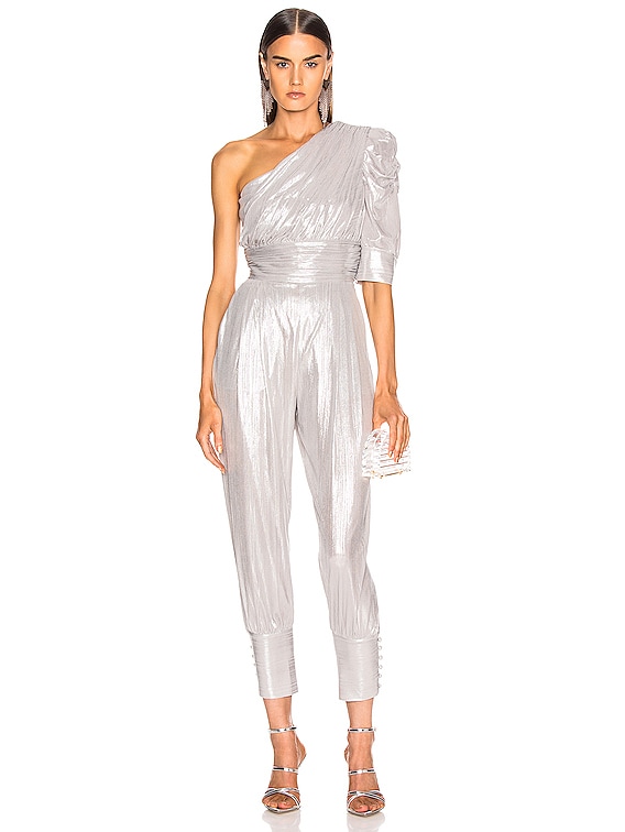 silver jumpsuit