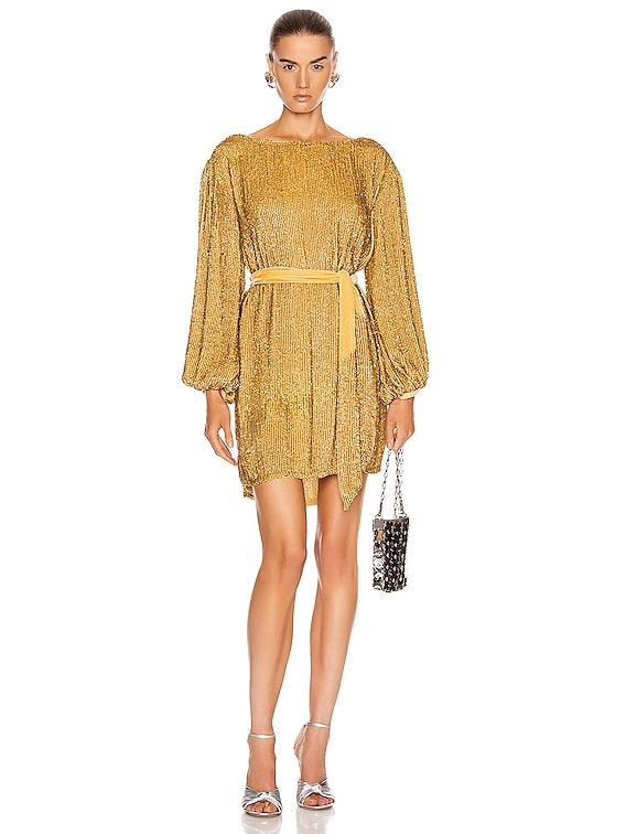 retrofete Grace Dress in Gold | FWRD