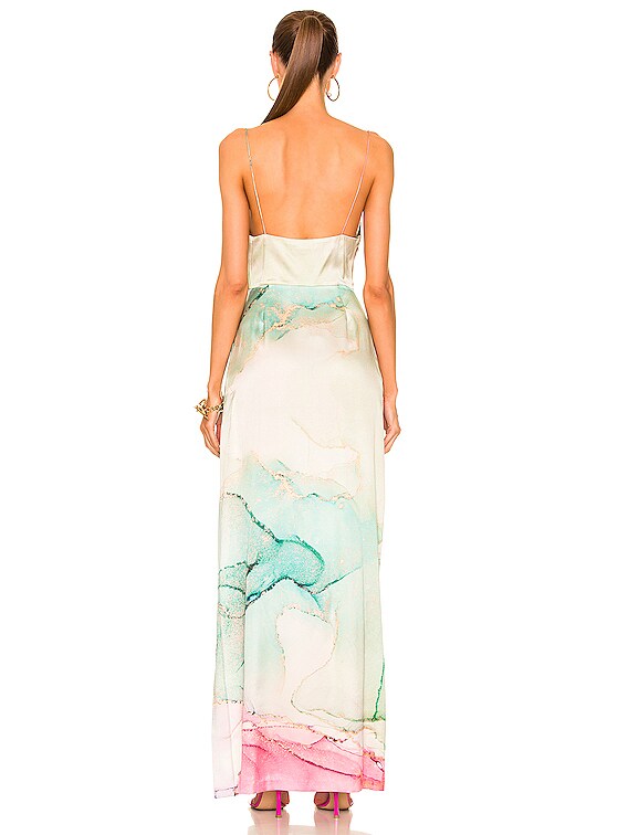 retrofete Marlene Dress in Watercolor Marble | FWRD display picture 1