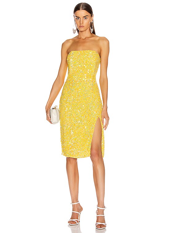 retrofete yellow dress