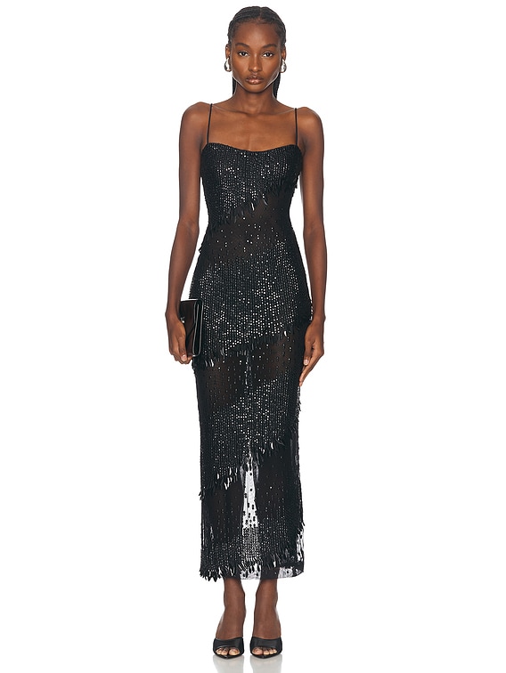 retrofete Carmine Dress in Black | FWRD
