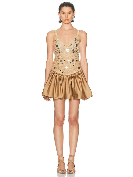 backless dress gold Amarra 89071