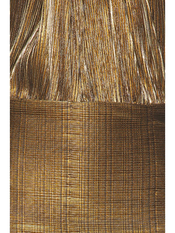 Retrofete Lavinia Dress in Metallic Gold - Size Xs