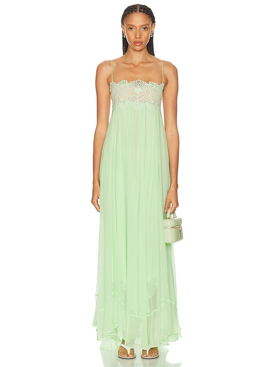 green gypsy dress Gypsy Chiffon Dress Retrofete