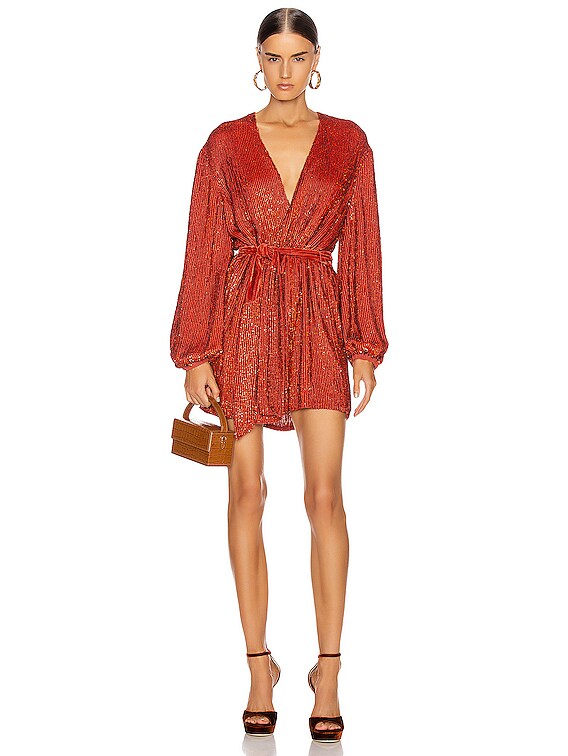 Gabrielle silk wrap dress best sale