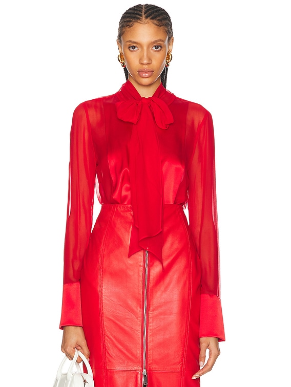 トップス THEREDTHREAD S front belt blouse THEREDTHREAD / ザレッド