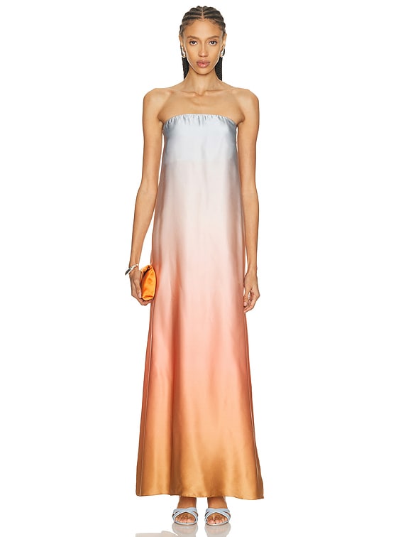 chinese dress ladies The Arden Maxi Dress in Periwinkle main image 0