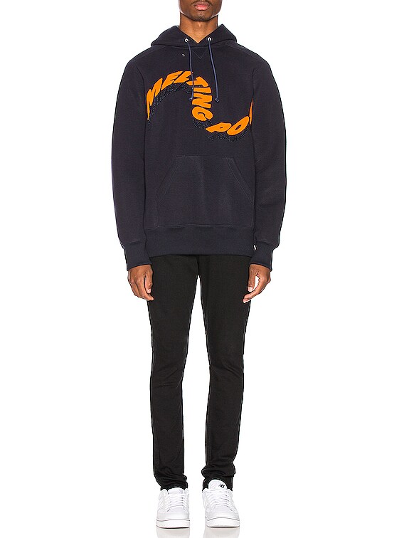 Sacai Melting Pot Hoodie in Navy | FWRD