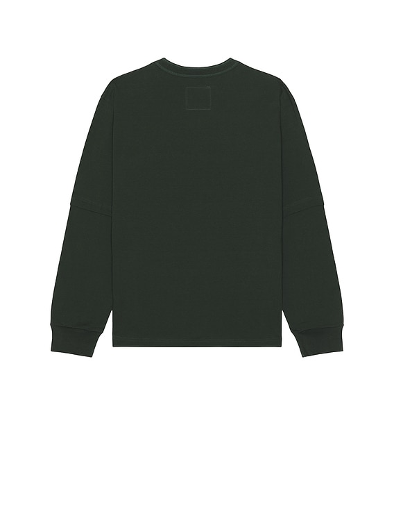 Sacai x Carhartt Wip Cotton Jersey Long Sleeve T-Shirt in Green | FWRD