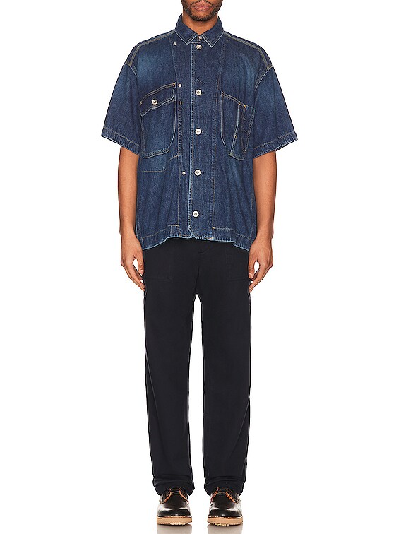 Sacai Denim Shirt in Blue | FWRD