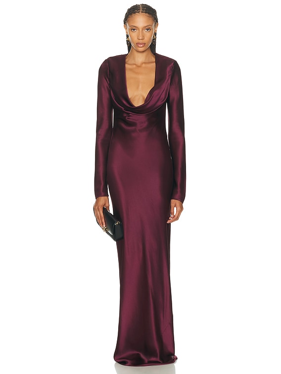 Anna Cowl Evening Dress