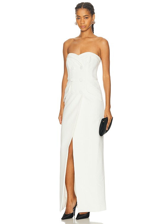 SANS FAFF Brinley Dress in White | FWRD