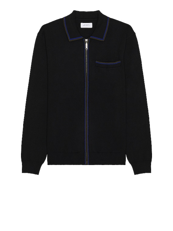 Saji Zip Polo Sweater