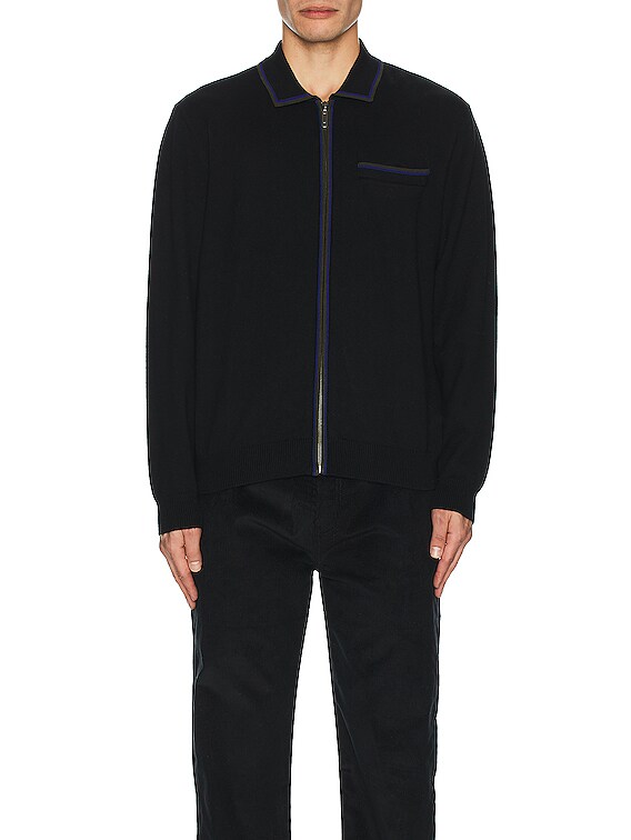 Saji Zip Polo Sweater