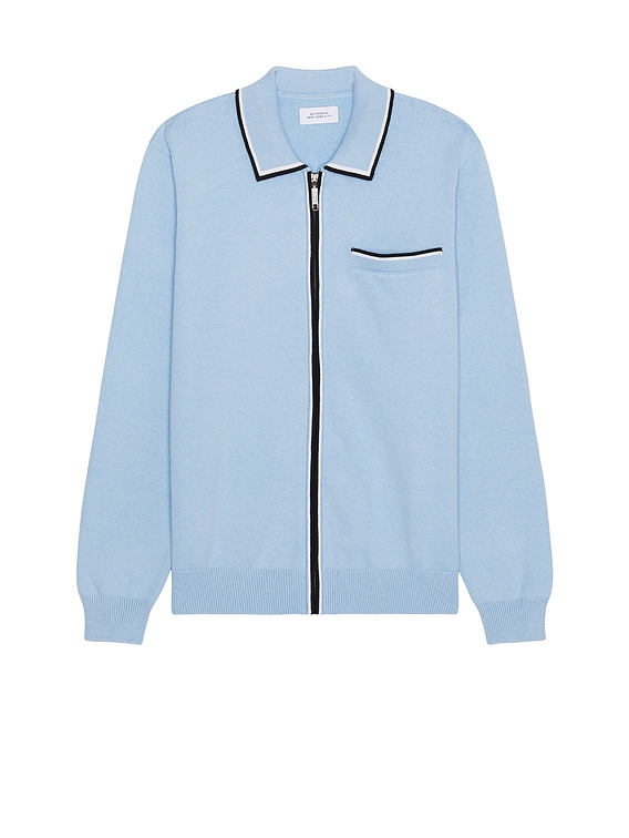 Saji Zip Polo Sweater