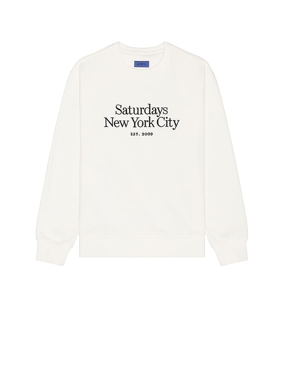 SATURDAYS NYC Bowery Miller Standard Crew in Ivory | FWRD