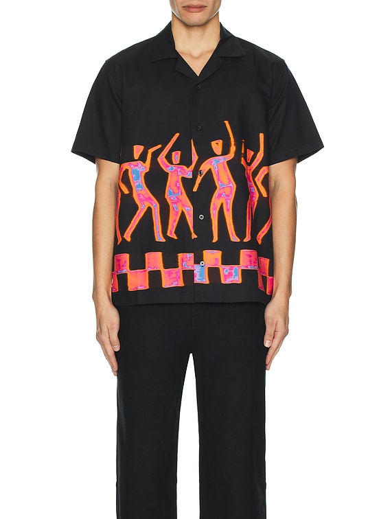 WIND AND SEA × Saturdays NYC CANTY shirt SATURDAYS NYC Canty Dancer Shirt in Black | FWRD