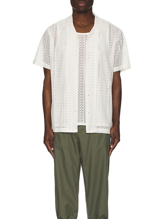 SATURDAYS NEW YORK 半袖シャツ CantyCottonLace Canty Cotton Lace SS Shirt | Saturdays NYC