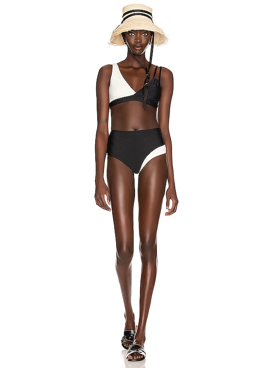 Sebastien Alexis Swimsuit in Black & White | FWRD