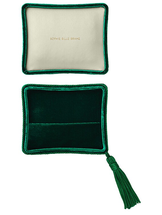 Sophie Bille Brahe Velvet Jewelry Box in Vert Jour | FWRD
