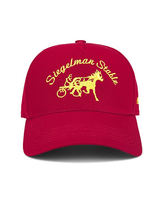 Siegelman Stable Hat in Red & Gold | FWRD display picture 1