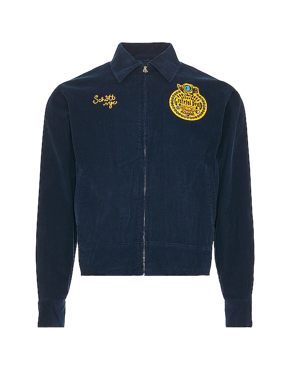 Schott Grateful Dead Corduroy Tour Jacket in Royal Blue | FWRD