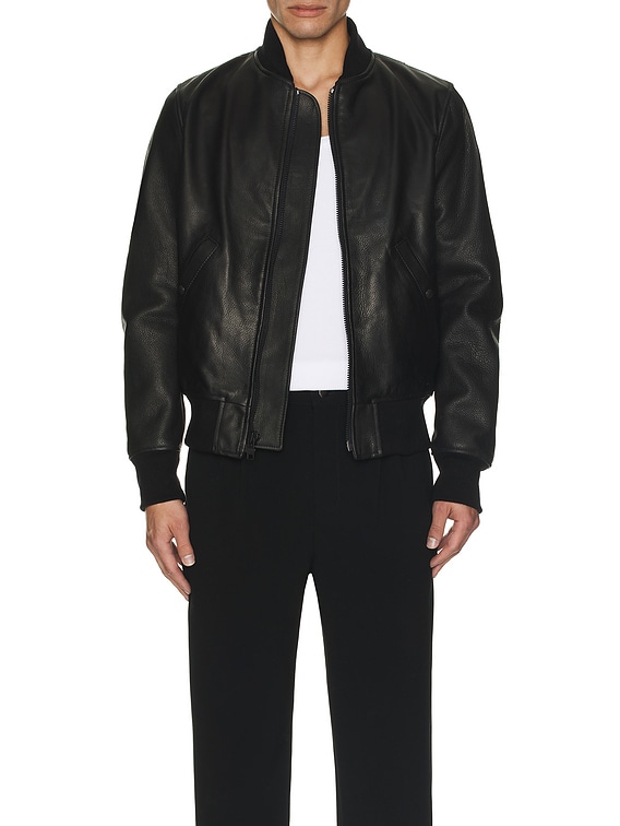 Schott Lightweight Bomber Jacket in Black | FWRD