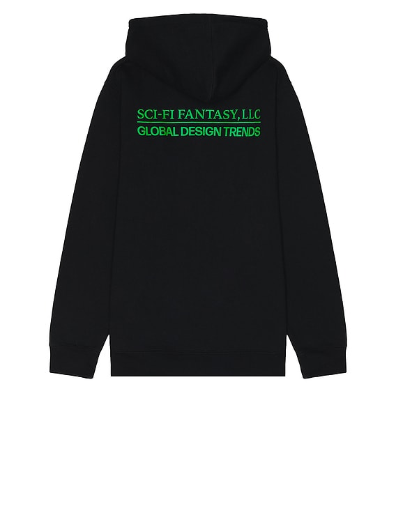 SCI-FI FANTASY Design Trends Zip Up Hoodie in Black | FWRD