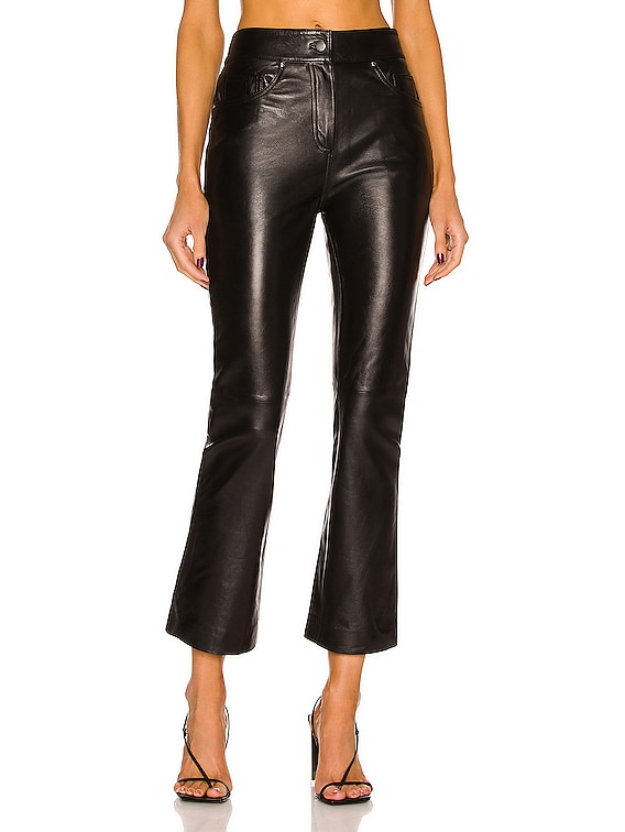 Stretch leather pants Amary, natural, STUDIO AR