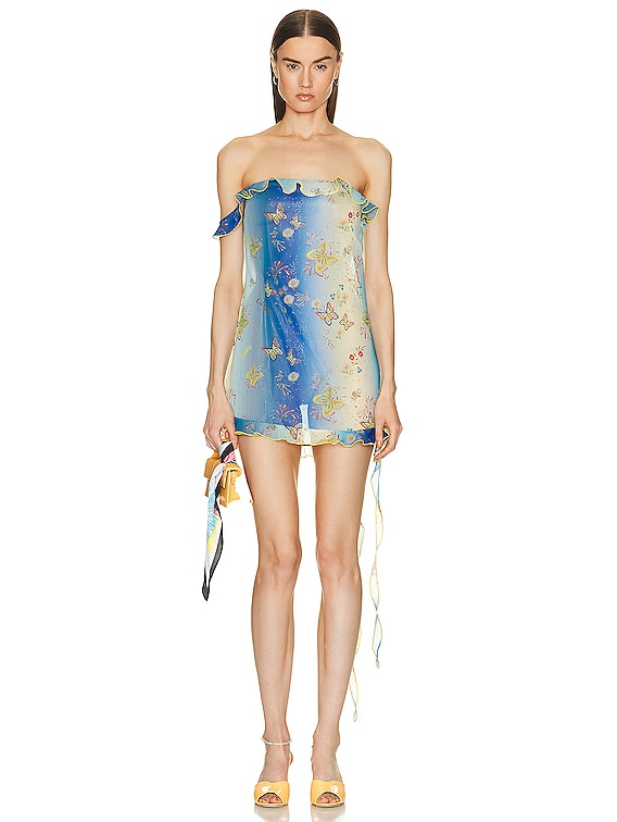 siedres mini dress MILLY - Mini mesh dress with cut-out details