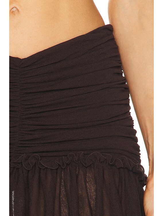 SIEDRES Pixie Skirt in Brown | FWRD