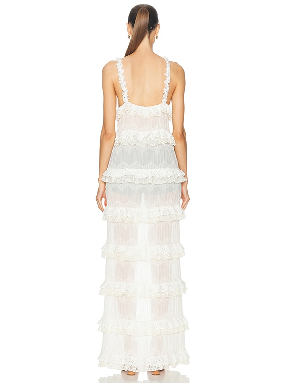 SIEDRES For FWRD Duster Tank Top in Ecru | FWRD