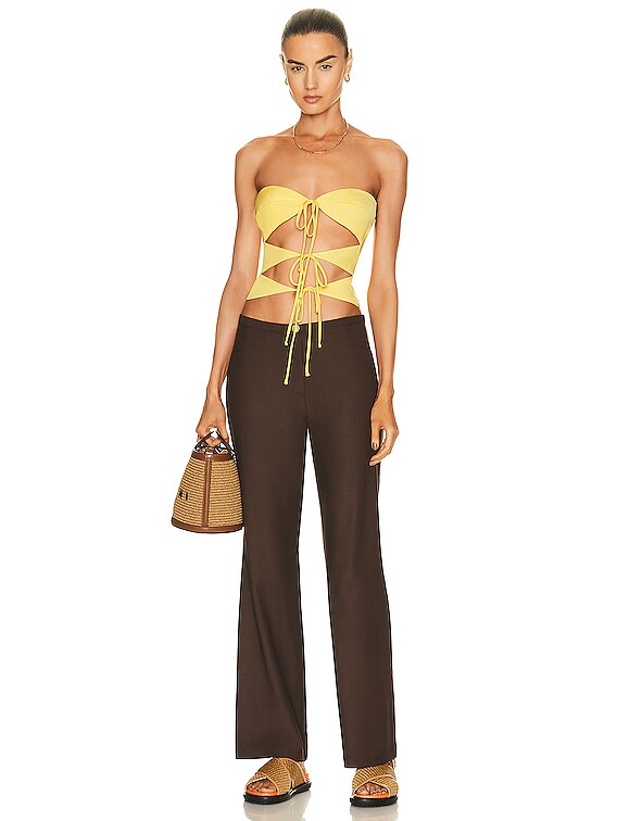 SIEDRES Sunny Top in Yellow | FWRD
