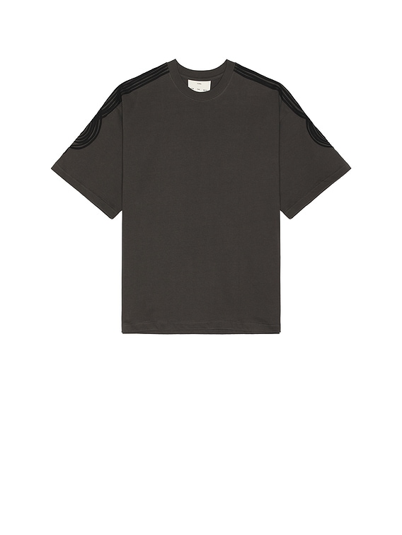 トップス Song for the Mute Applique Gym TeeWashed Song for the Mute Applique Gym Tee in Washed Black | FWRD