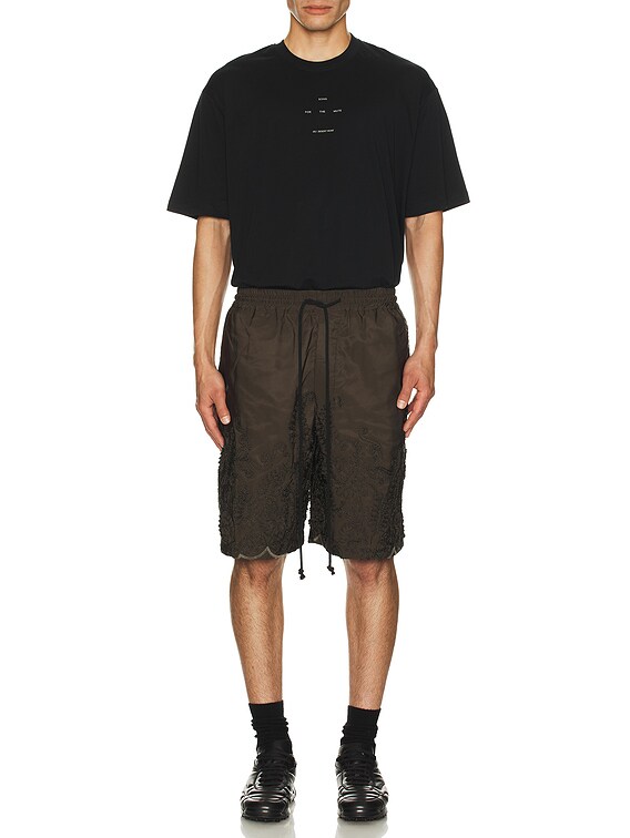 【関税込み】Song for the Mute タン オーバーサイズ Tシャツ Song for the Mute LOGO オーバーサイズTシャツ - Black | FWRD