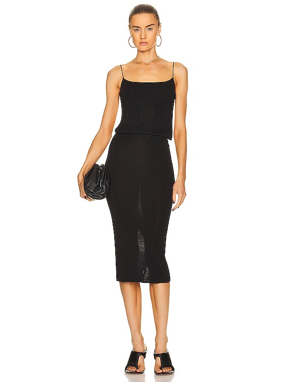 St. Agni Two Part Knit Dress in Black | FWRD