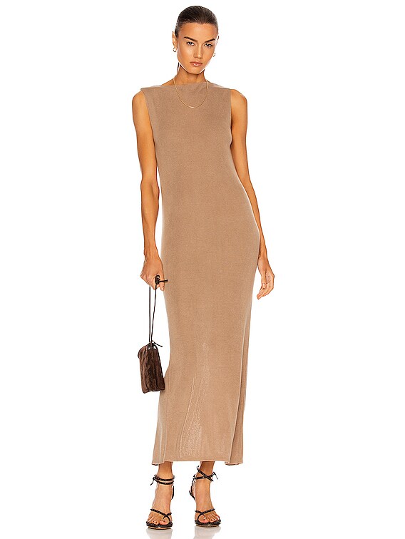St. Agni Vas Knit Dress in Oak | FWRD St. Agni Vas Knit Dress in Oak | FWRD