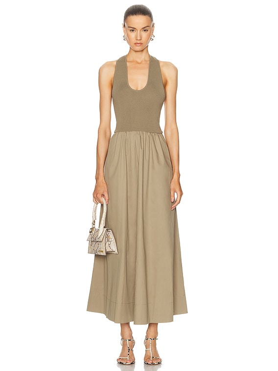 Plunge Neck Dress